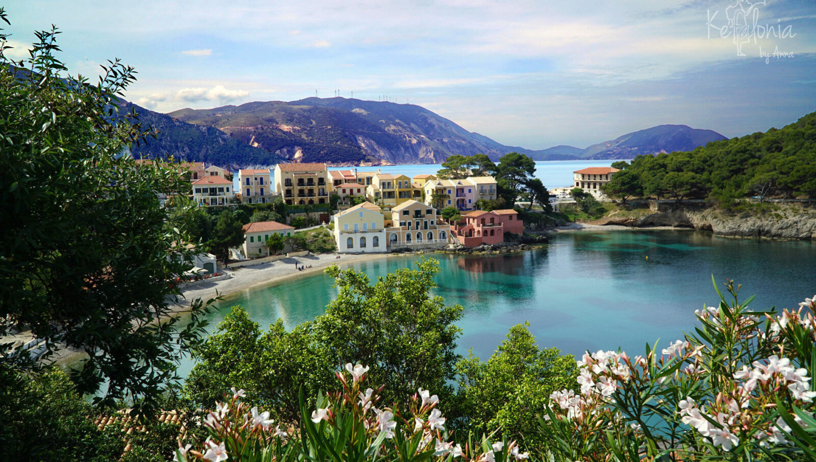 Assos Village and Beach – Kefalonia by Anna