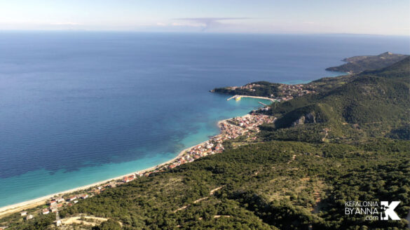 Poros Port and Village Kefalonia by Anna