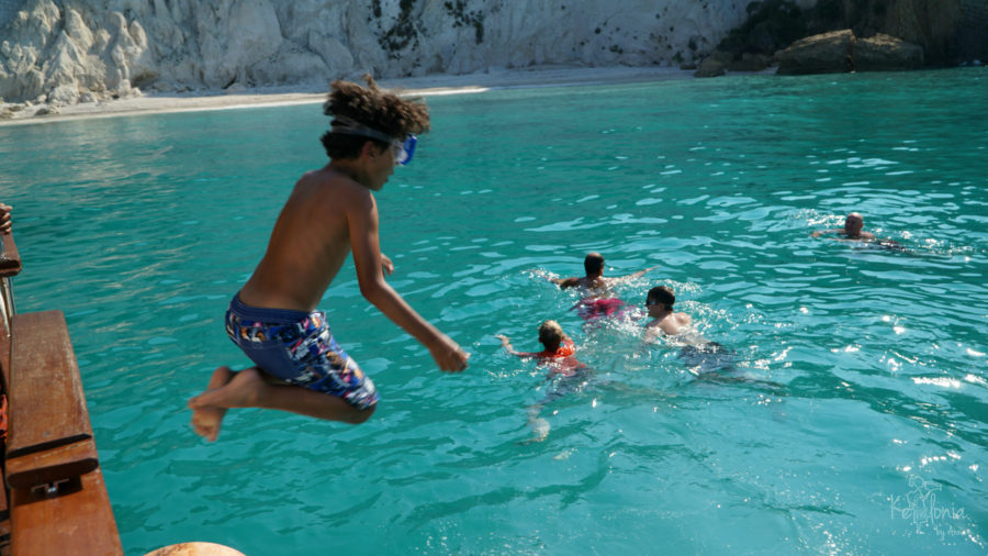 jumping from the boat